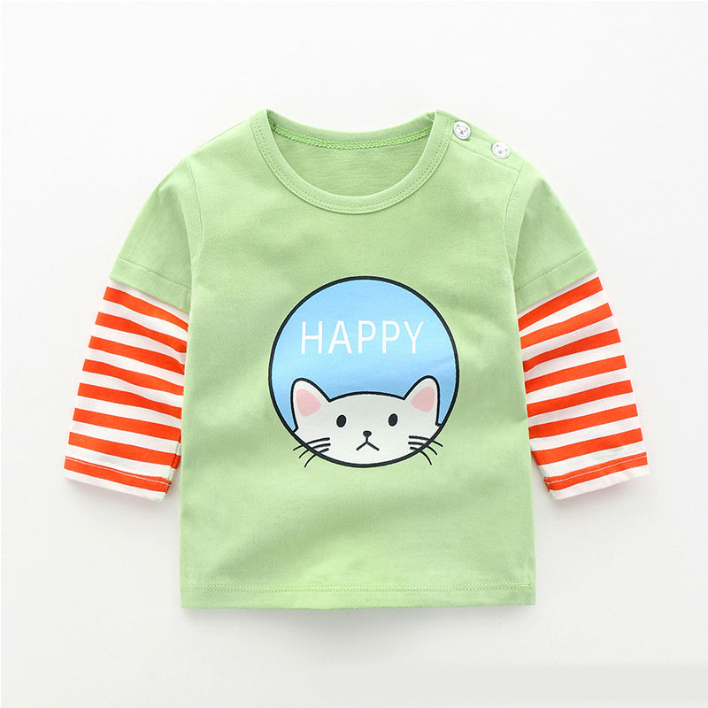 cotton long sleeve T-shirt