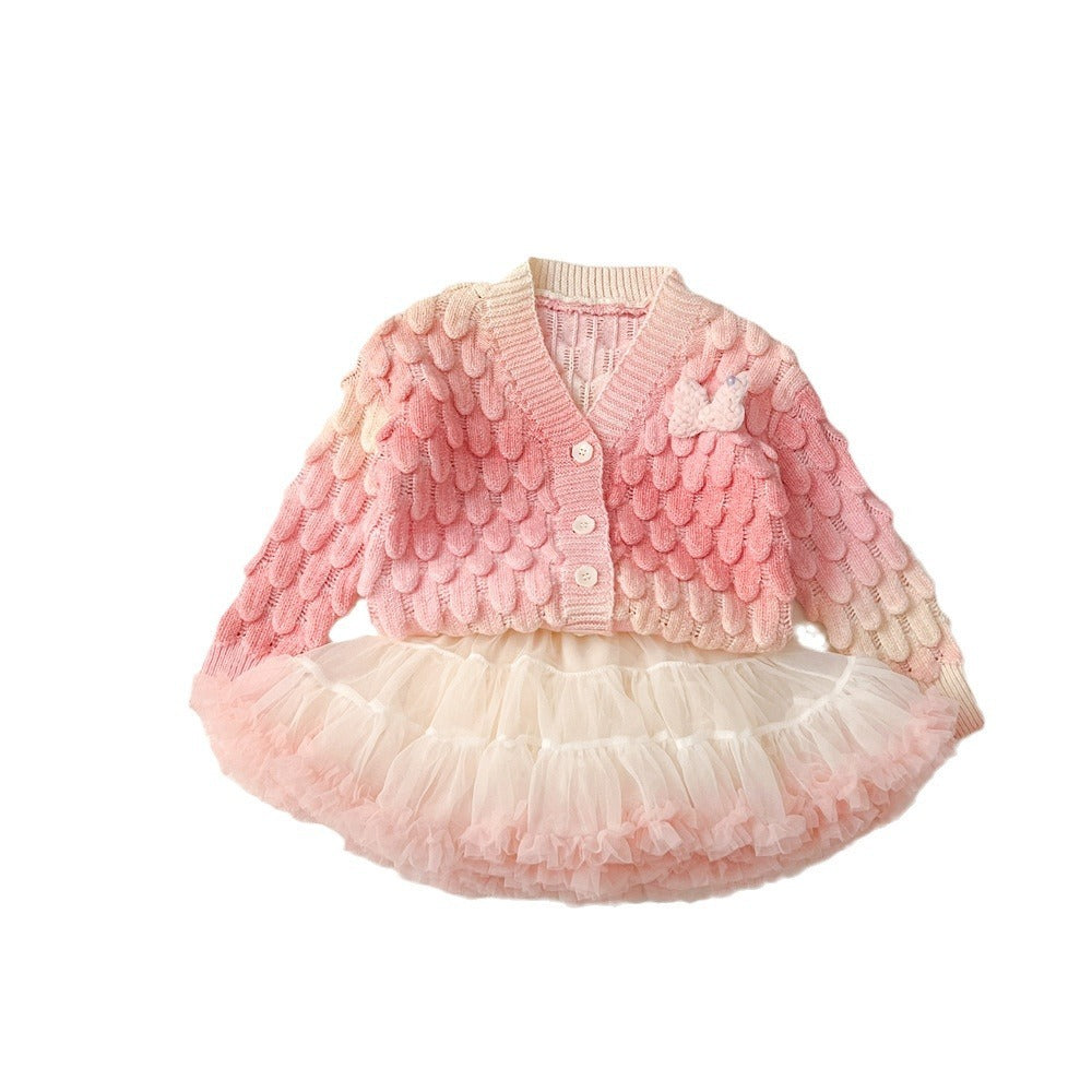 Cardigan Tutu Skirt set