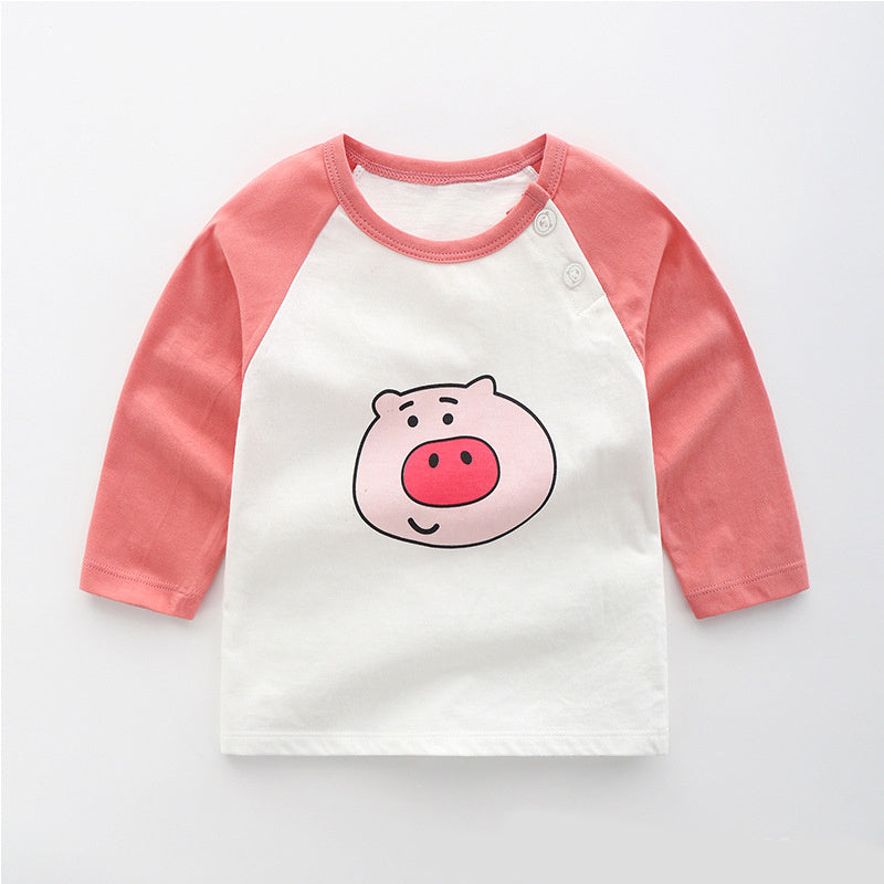 cotton long sleeve T-shirt