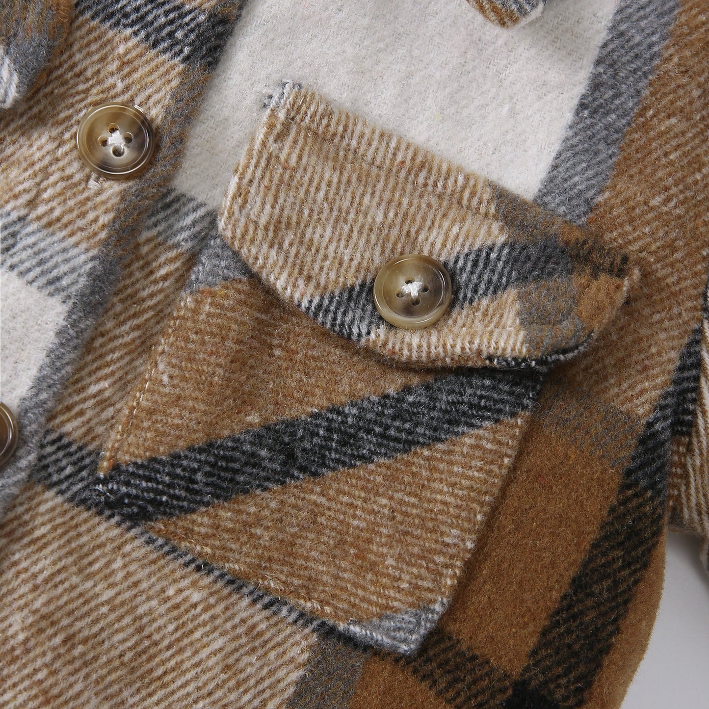 Fleece Plaid Jacket