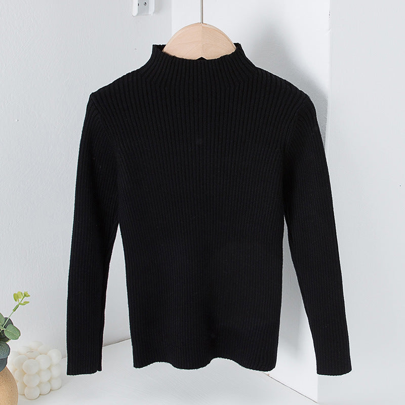 Mock Neck Sweater Knitwear Top
