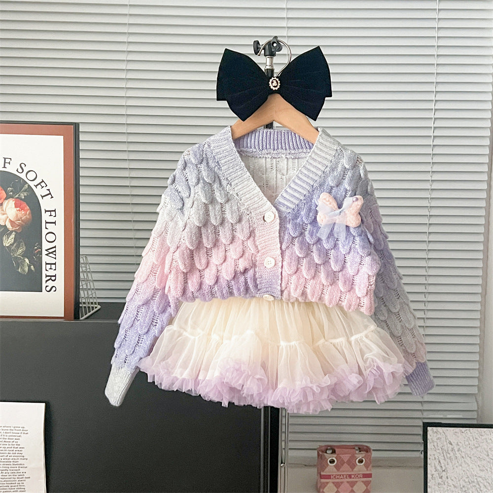 Cardigan Tutu Skirt set
