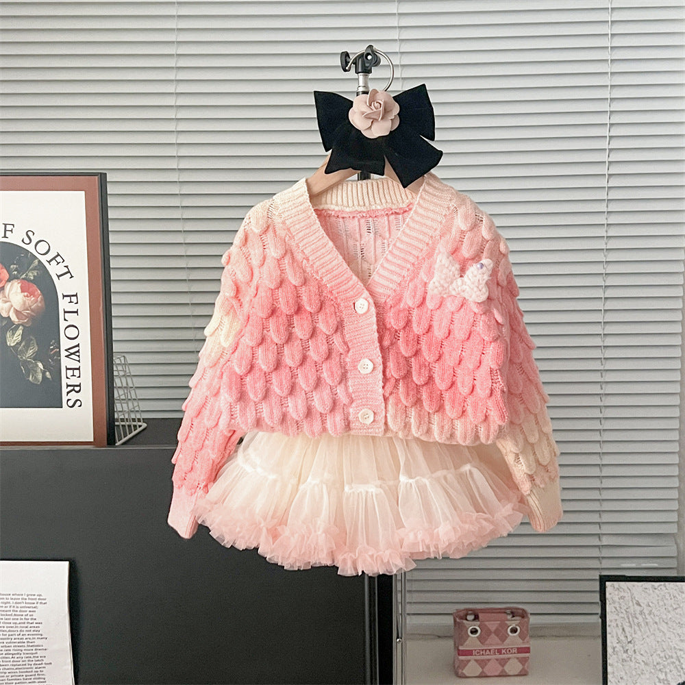 Cardigan Tutu Skirt set