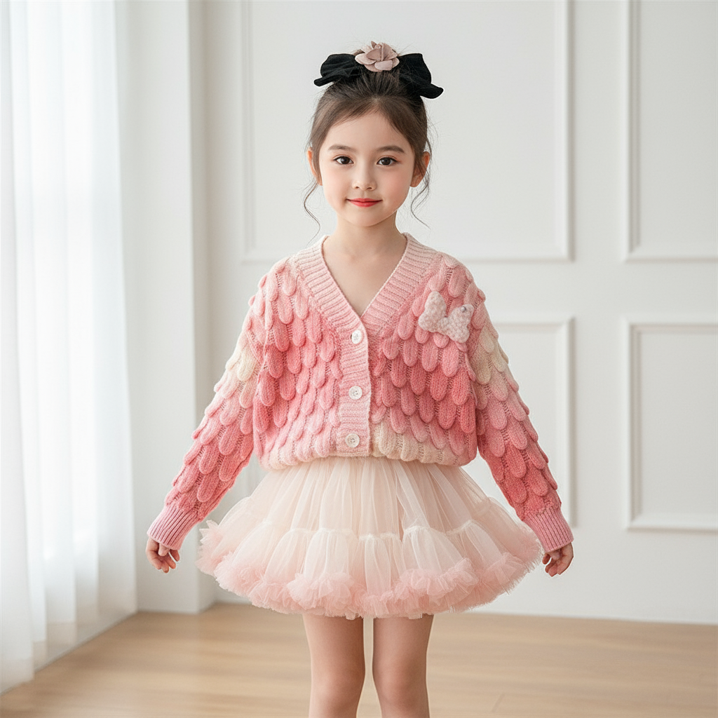 Cardigan Tutu Skirt set