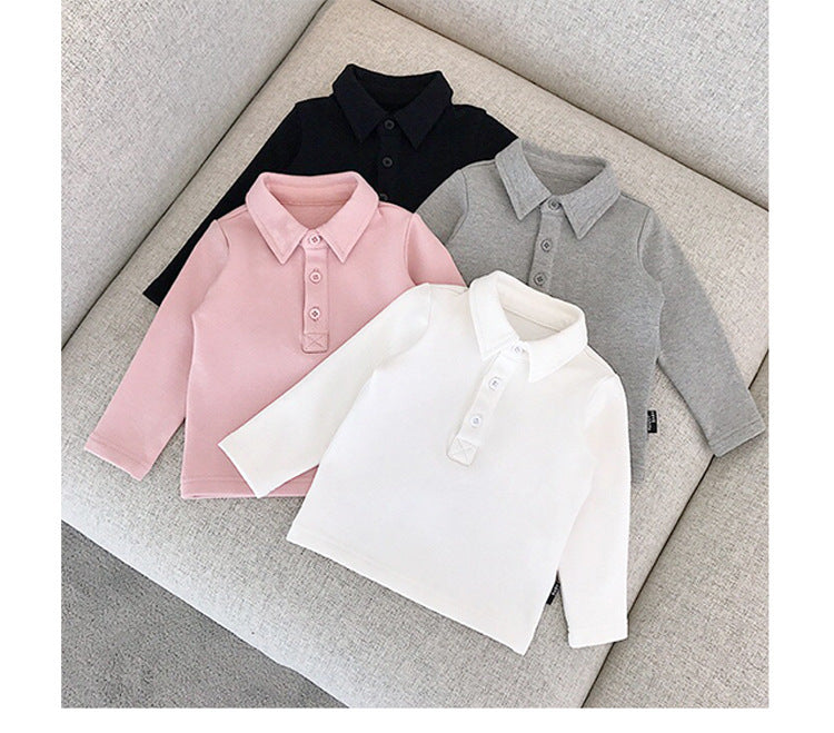 Kids Long Sleeve Polo T-Shirt | Soft Cotton School & Casual Top