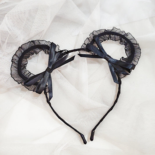 Lace Cat Ears Headband Children's Hair Accessories Cute Rabbit Ears Headband Lace Sexy Hairpin