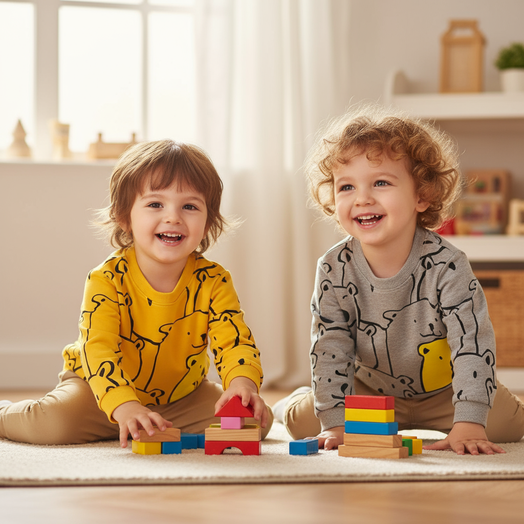 Cartoon Pattern Boys Clothing for Everyday Wear