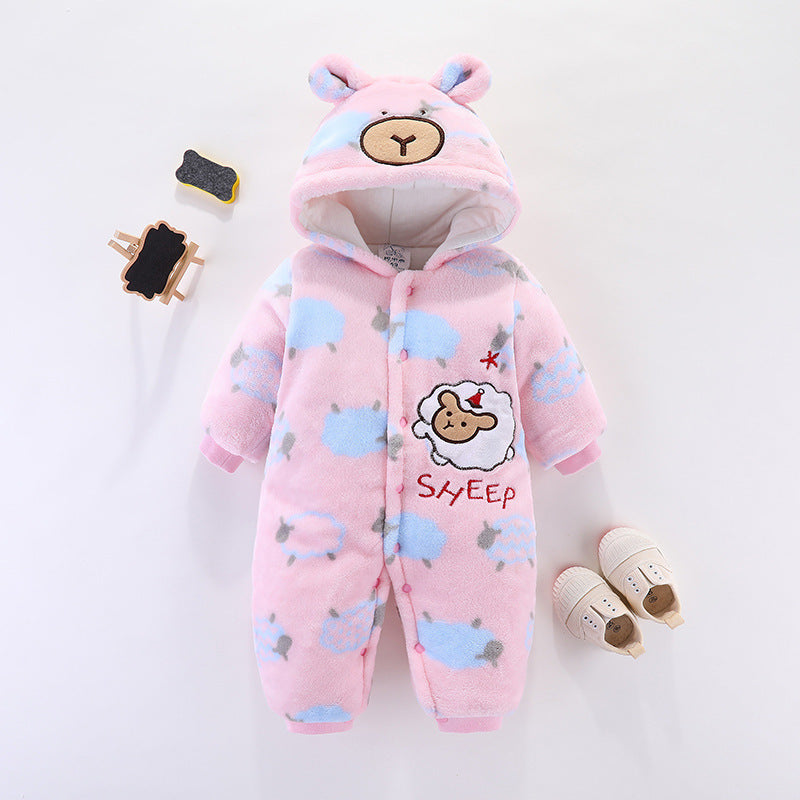 Thickened Warm Quilted Outing Clothes
