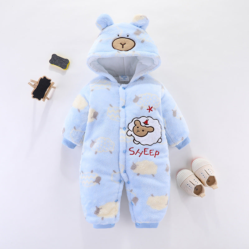 Thickened Warm Quilted Outing Clothes
