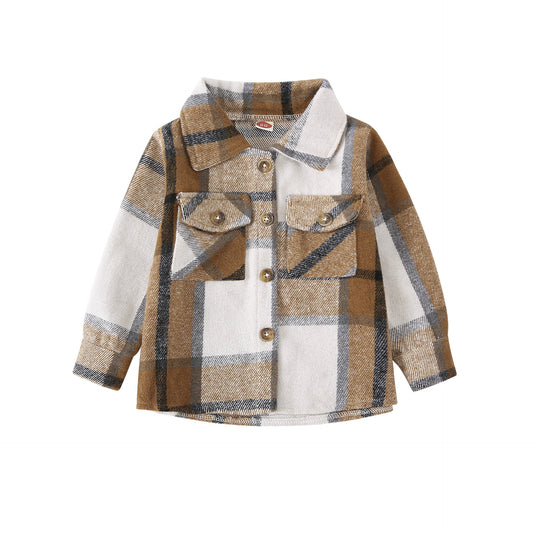 Fleece Plaid Jacket