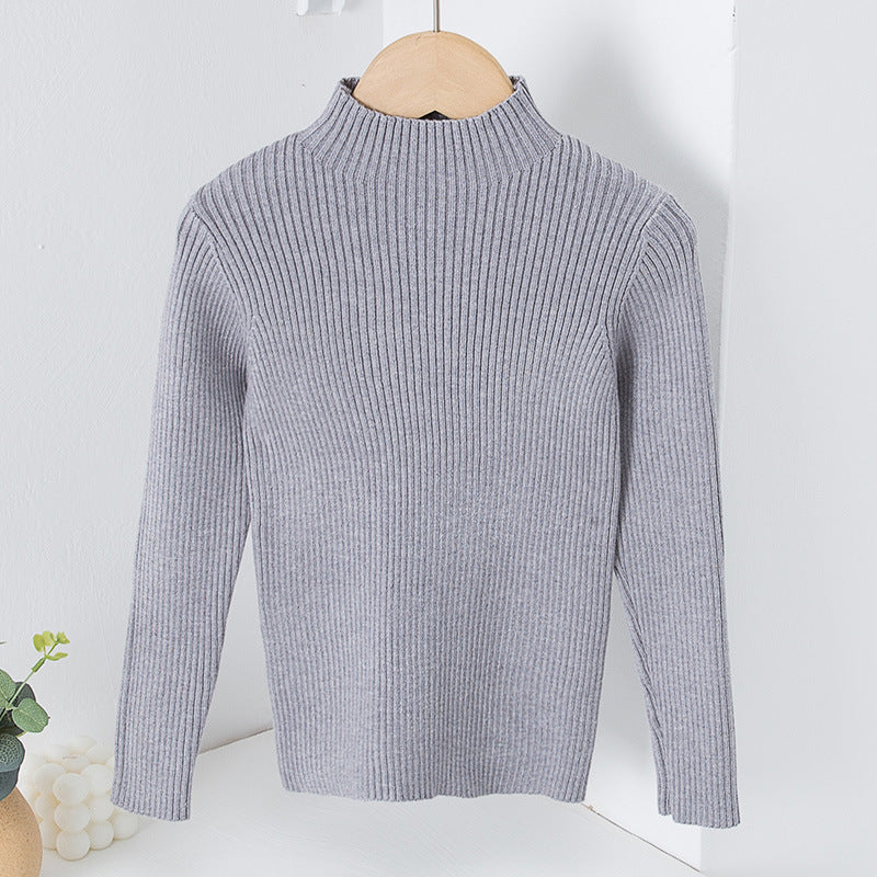 Mock Neck Sweater Knitwear Top