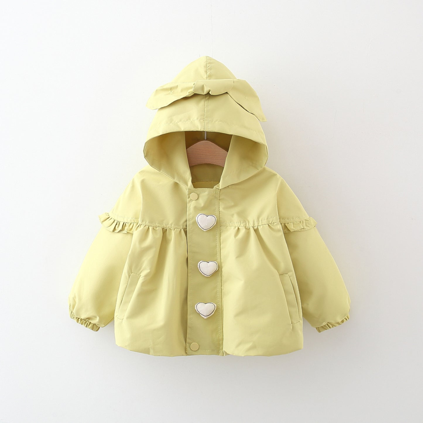 Girls Trench Coat – Stylish Cotton Blend Outerwear for Kids