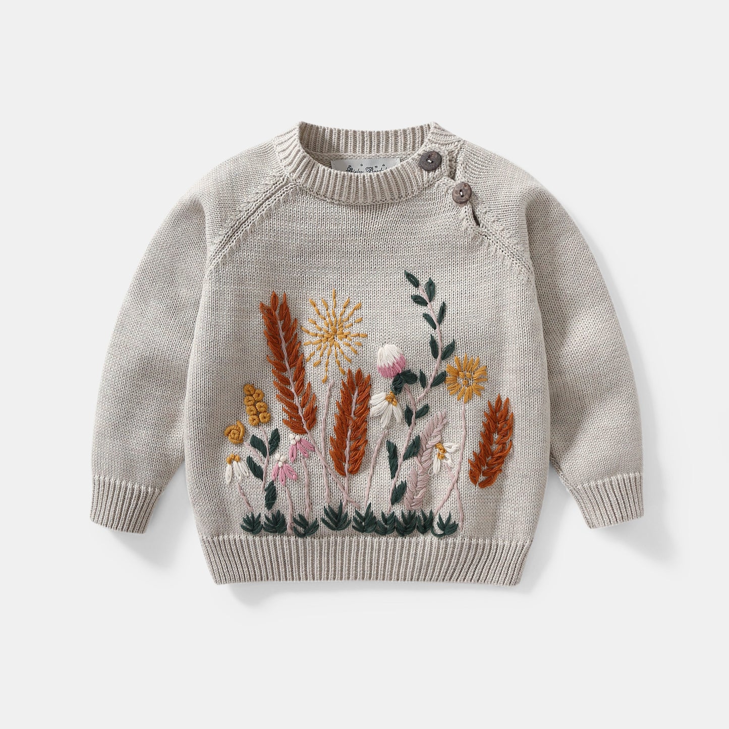 Hand-embroidered Pullover Sweater