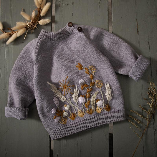 Hand-embroidered Pullover Sweater