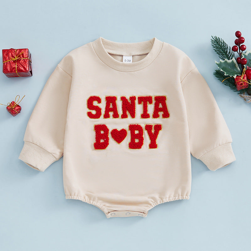 Christmas Sweatshirt Romper