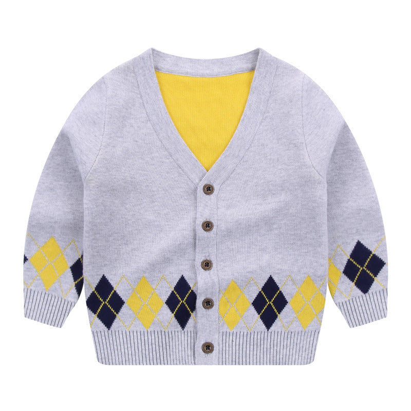 Boys’  V-Neck Sweater | Stylish & Cozy