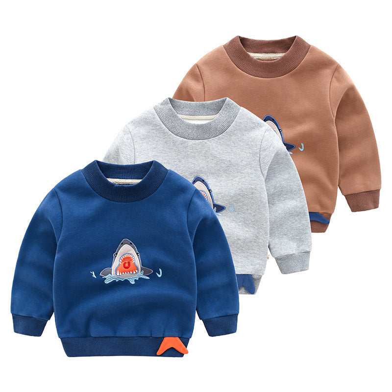 Boys Hooded Fleece Sweatshirt – Cartoon & Animal Pullover | LounaKids