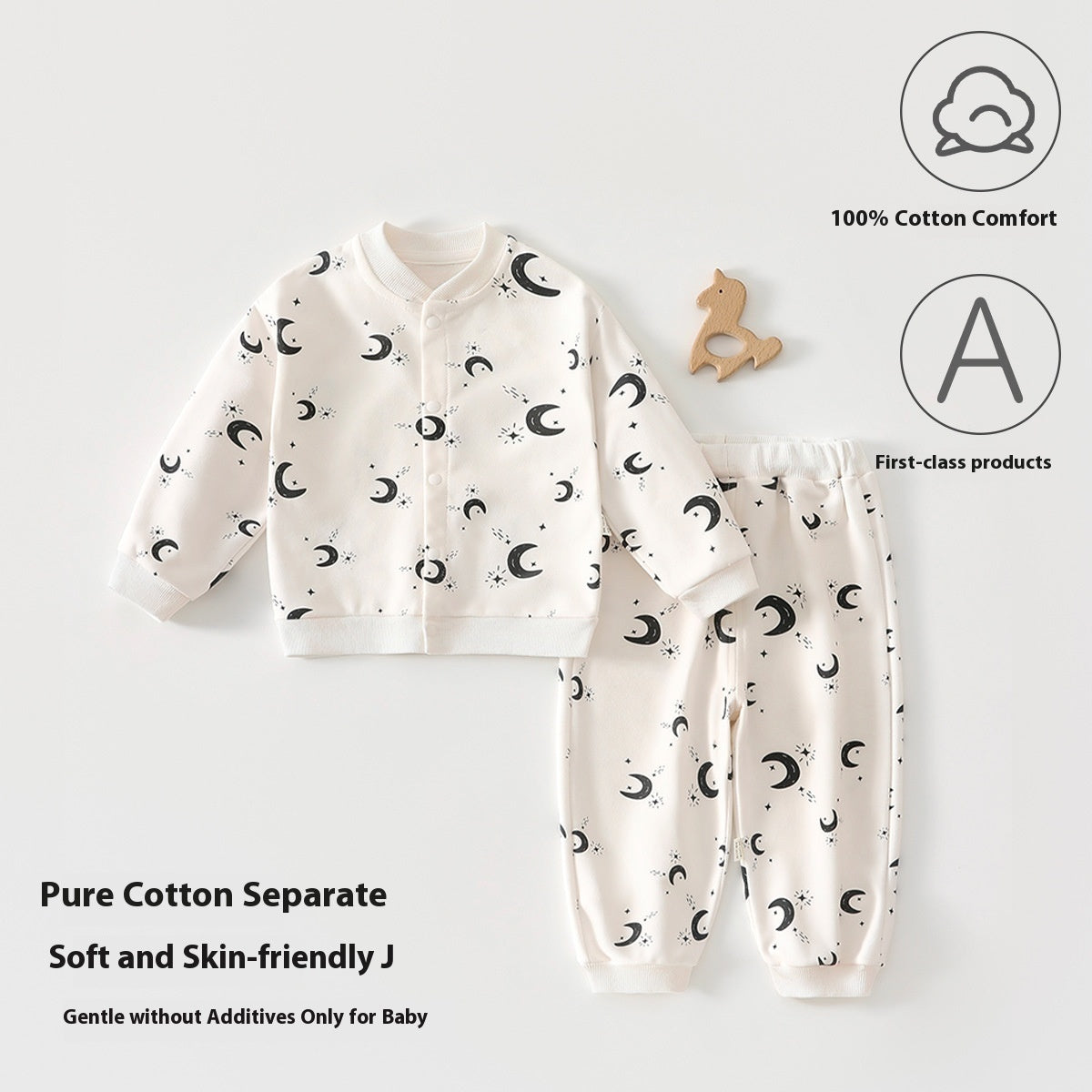 Pure Cotton Baby Split Sweater