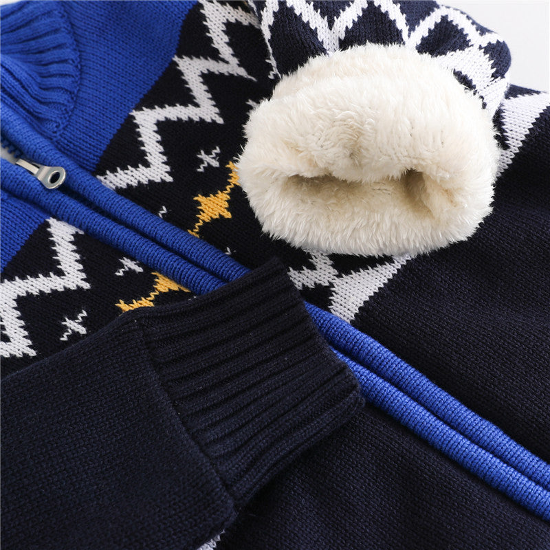 Boy's Cardigan Sweater | Long Sleeve Cotton Knit 3–8 Years – USA & Worldwide