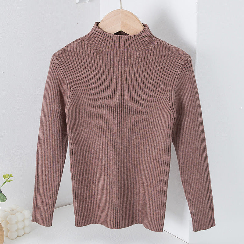 Mock Neck Sweater Knitwear Top