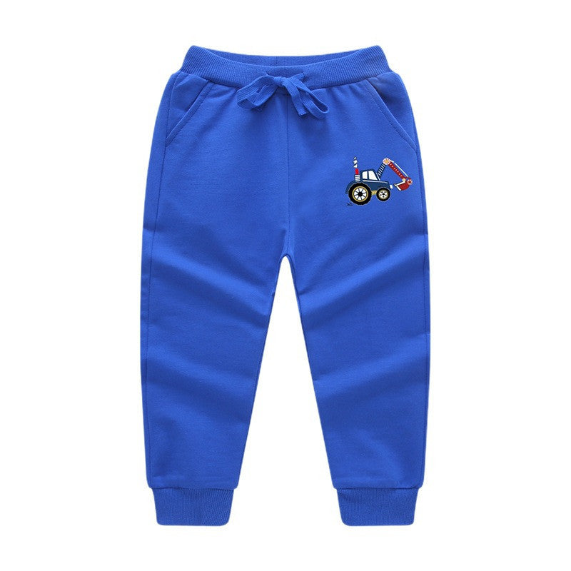 Boys' Solid Color Digger Print Sweatpants