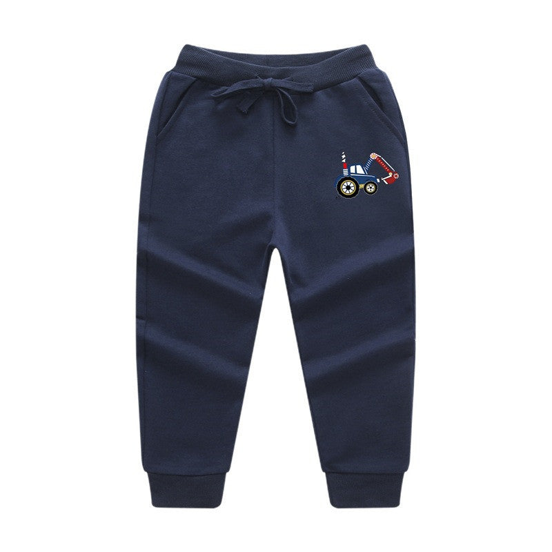 Boys' Solid Color Digger Print Sweatpants