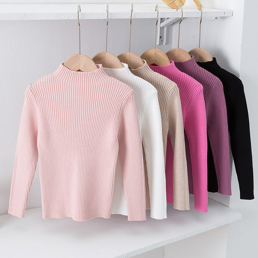 Mock Neck Sweater Knitwear Top
