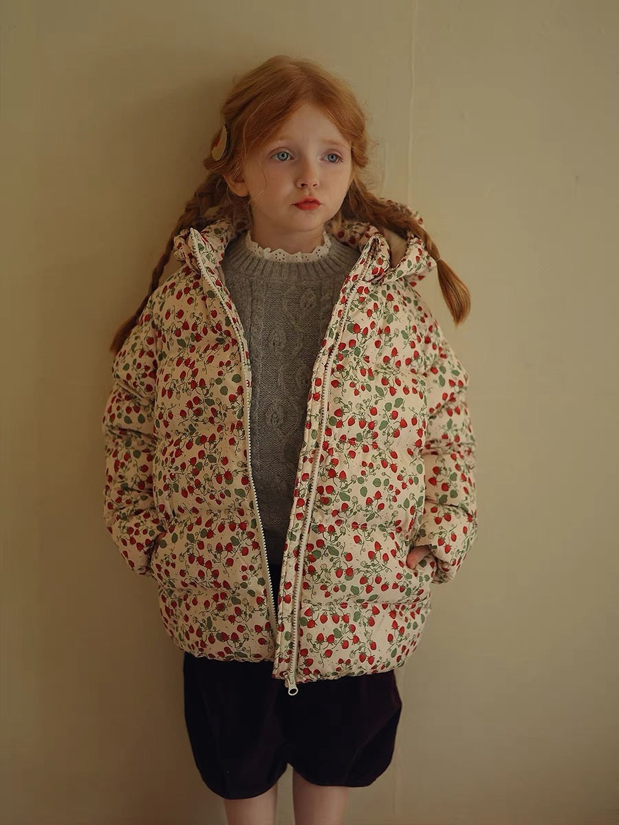 Winter Niche Floral Thickened Coat