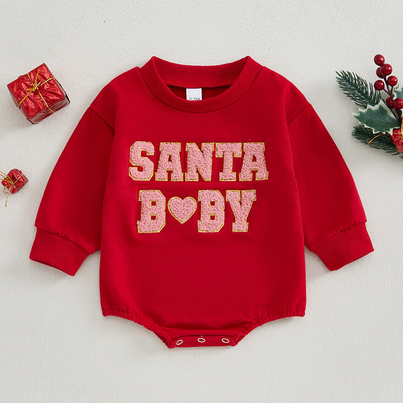 Christmas Sweatshirt Romper