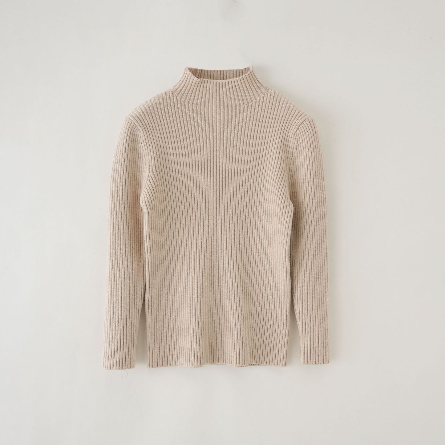Mock Neck Sweater Knitwear Top