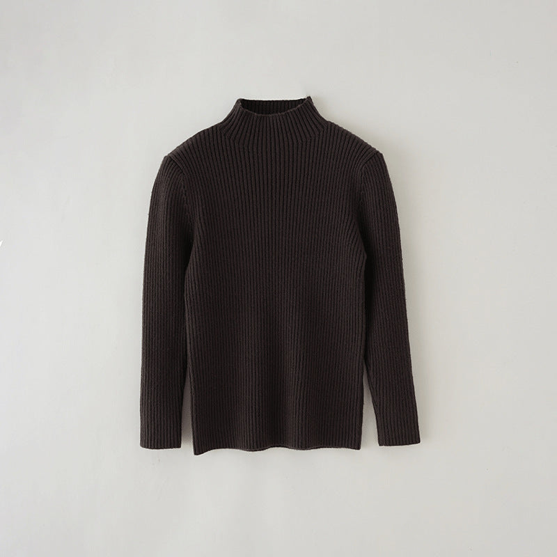 Mock Neck Sweater Knitwear Top