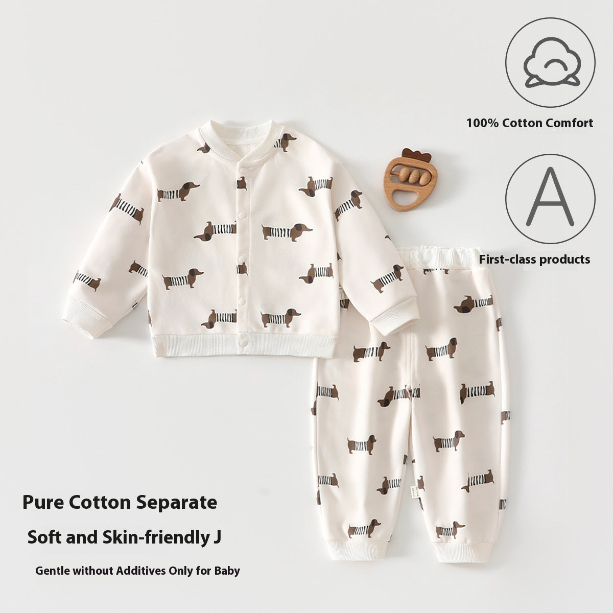 Pure Cotton Baby Split Sweater