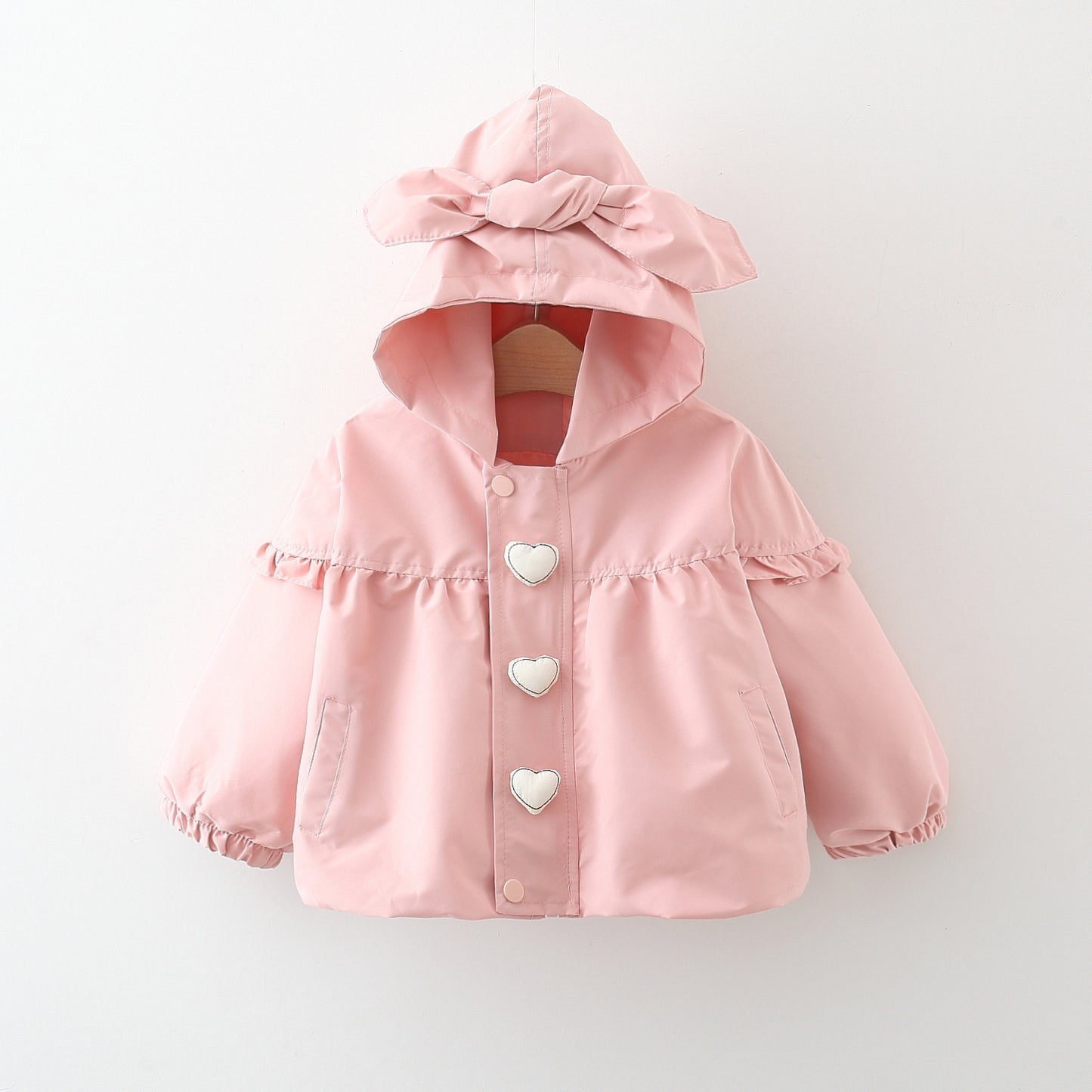 Girls Trench Coat – Stylish Cotton Blend Outerwear for Kids
