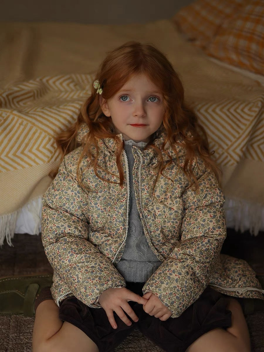Winter Niche Floral Thickened Coat