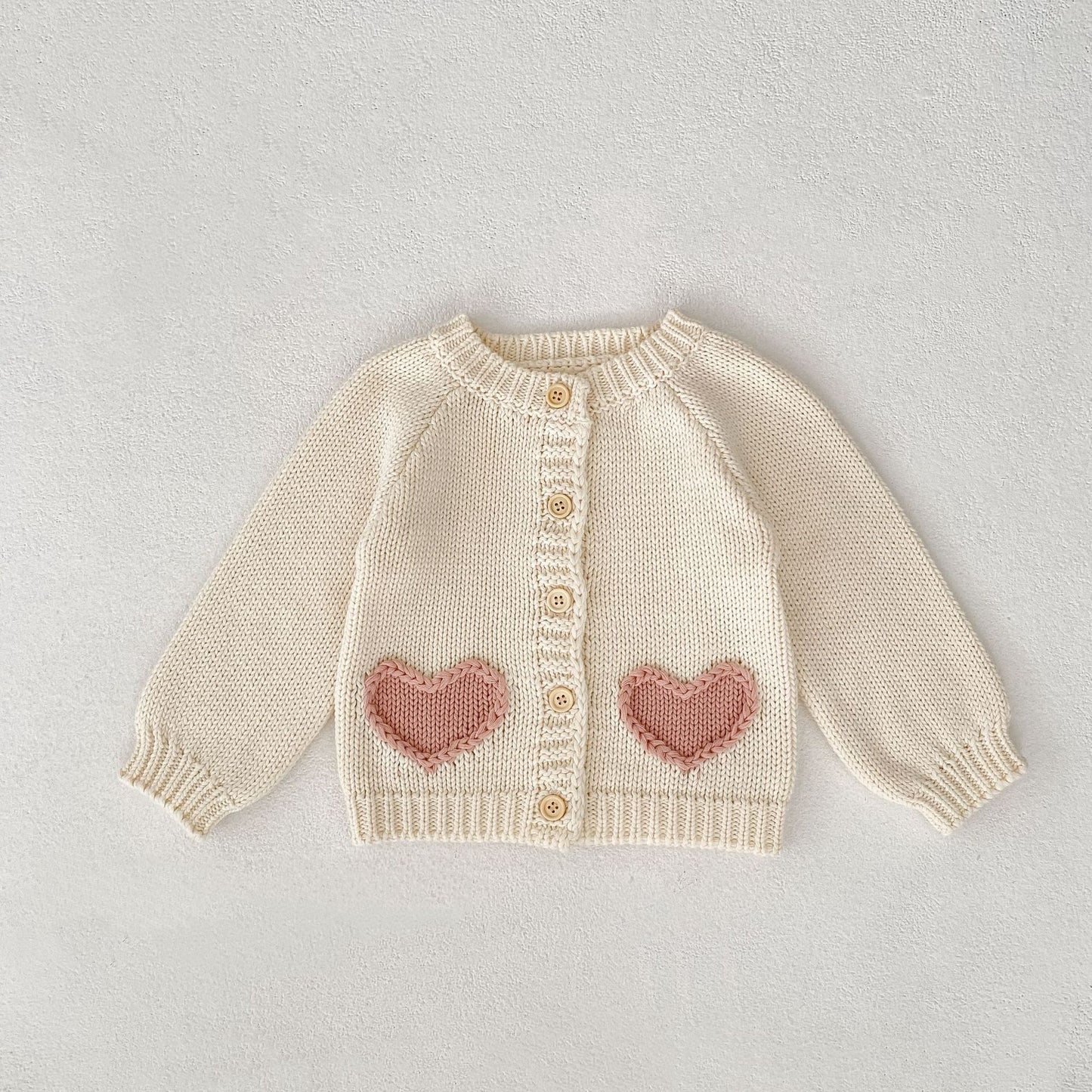 Baby Cardigan & Hat Set – Soft Cotton Knit Newborn Outfit