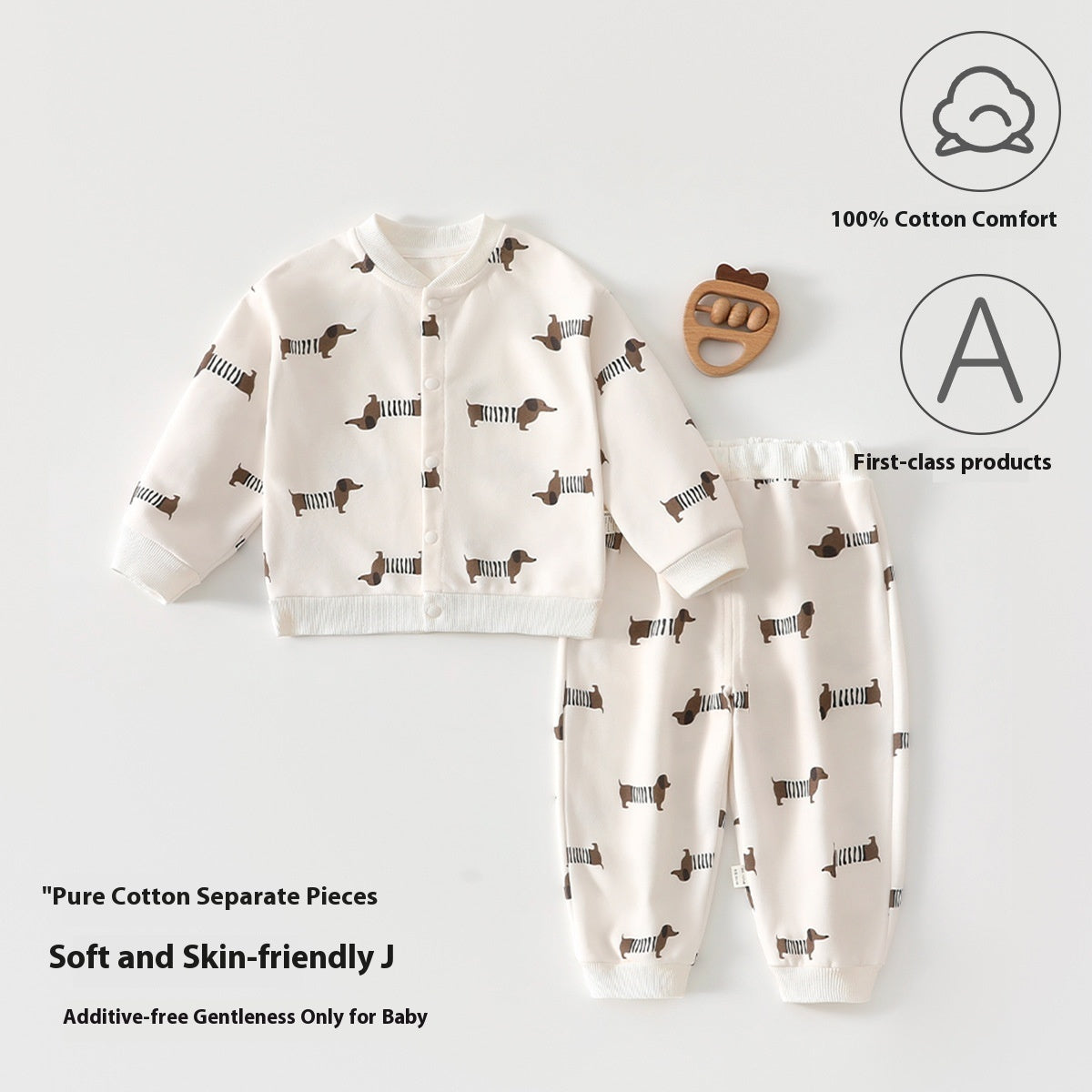 Pure Cotton Baby Split Sweater