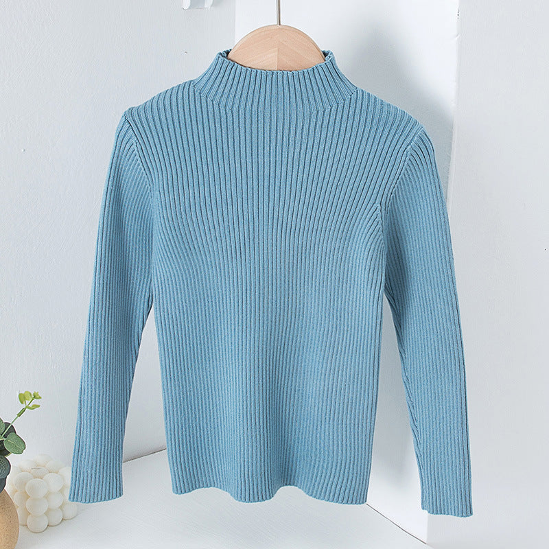 Mock Neck Sweater Knitwear Top