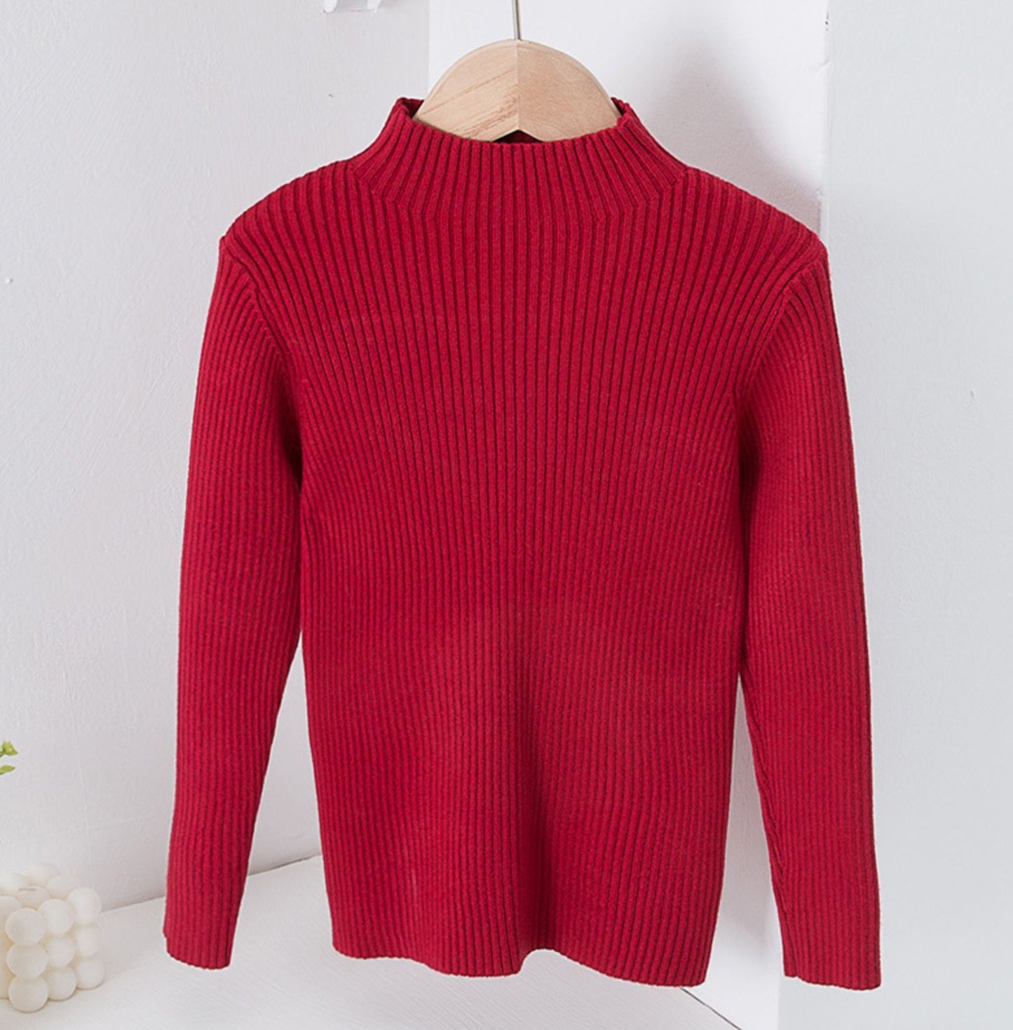 Mock Neck Sweater Knitwear Top