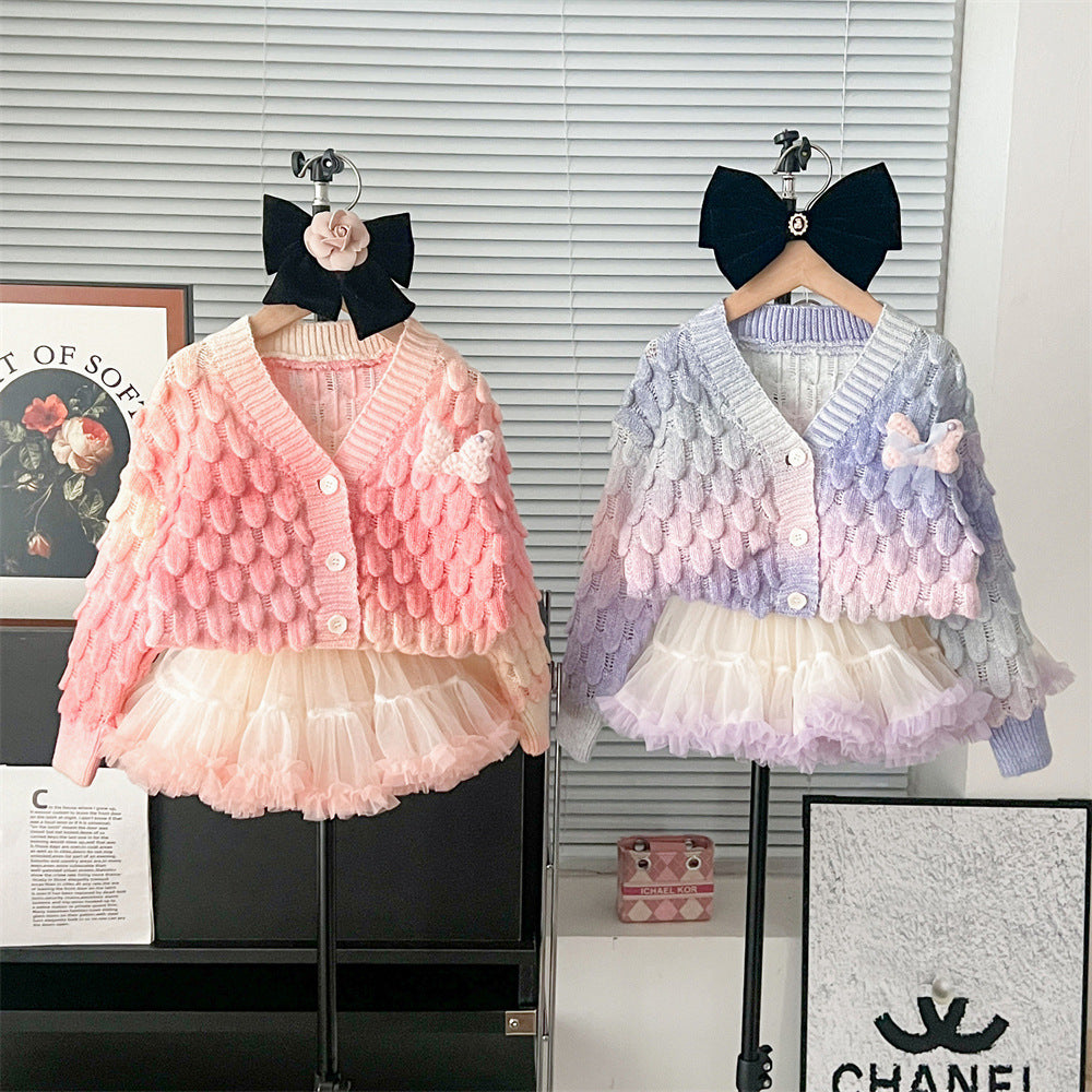 Cardigan Tutu Skirt set
