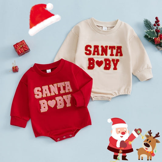 Christmas Sweatshirt Romper