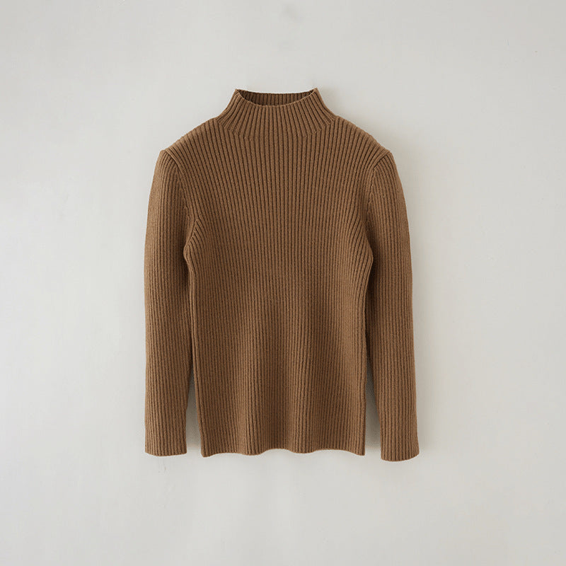Mock Neck Sweater Knitwear Top