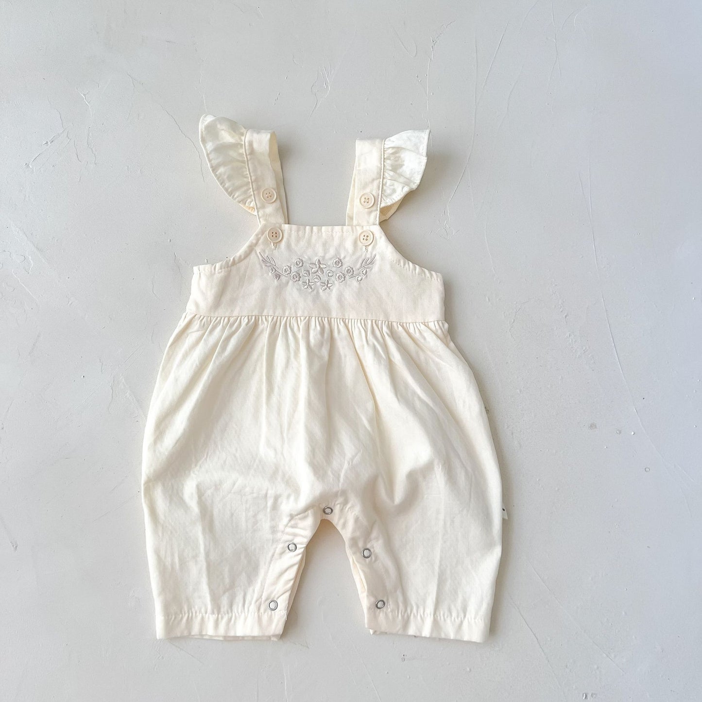 Loose Adjustable Suspender Romper for Baby Girls – Soft Cotton | Louna Kids